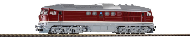 PIKO 59753 - H0 - Diesellok BR 131 der DR; Ep. IV - mit Schneepflug - Wechselstrom - Digital